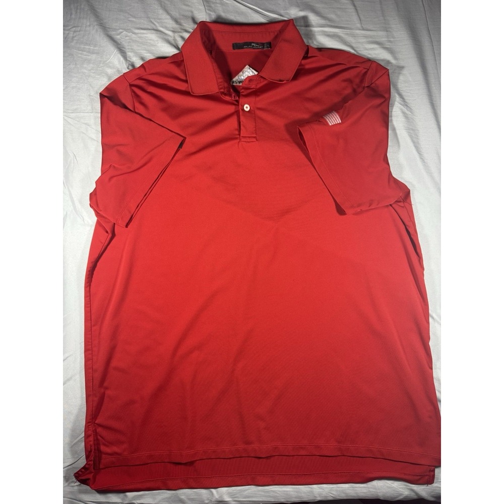 Ralph Lauren RLX Men's Red Short Sleeve Performance Polo Size XL